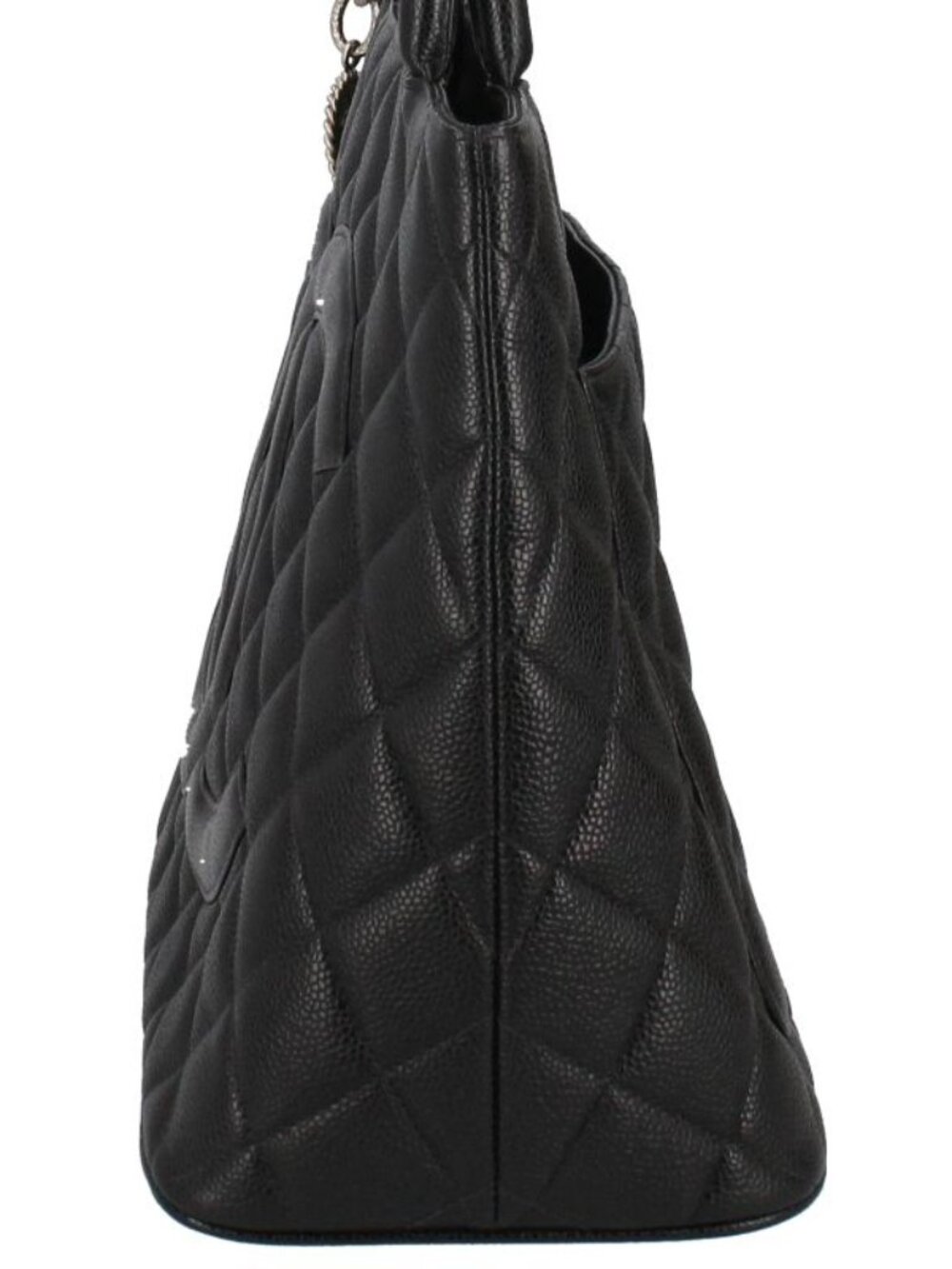 Chanel Medallion Tote Caviar Leather Handbag Black - Picture 2 of 9